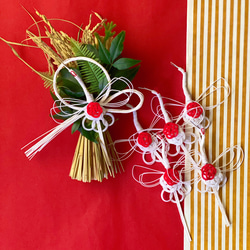 2021年 お正月飾りしめ縄シンプル飾り(12発送) しめ縄・しめ飾り ms