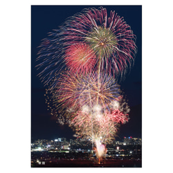 「秋田」日本各地の花火ポストカード  PO-05-007 2枚目の画像