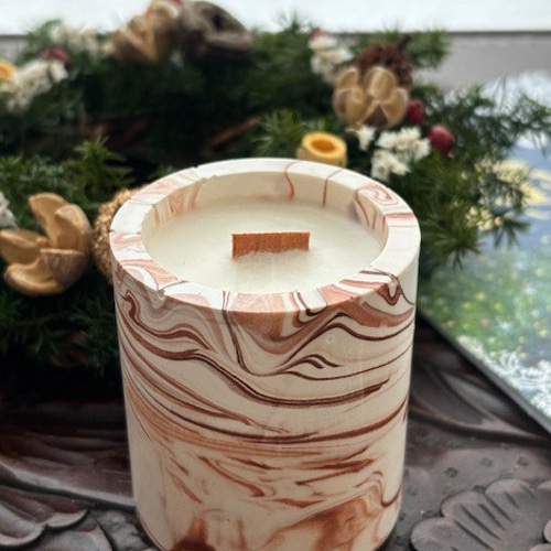 ☆森の焚火☆ リース＆ジェスモナイトのキャンドルホルダー キャンドル