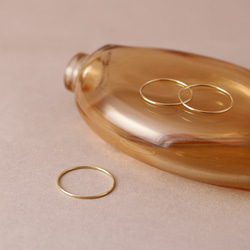 きーちゃん　k18リング　2連リング　つけっぱなし　華奢 冬のおしゃれに♡K18 極細 2連 リング♡つけっぱなし 華奢 可愛い 普段