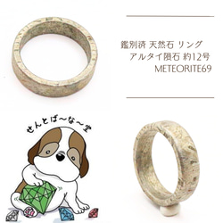 アルタイ隕石リング　21号　画像全てスライドして見てね。 アルタイ隕石リング21号画像全てスライドして見てね。