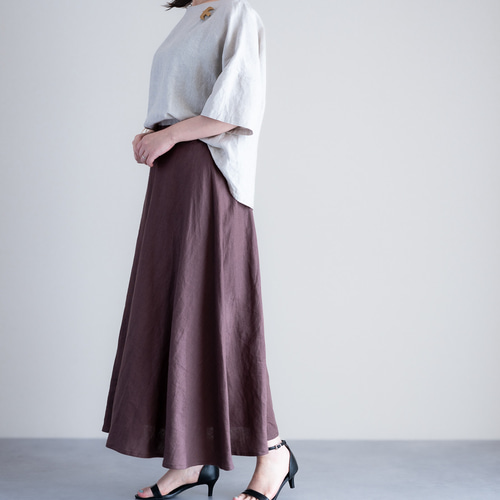 ADOREロングフレアスカート麻 ADOREロングフレアスカート麻 KOEISTORE スカート レディース