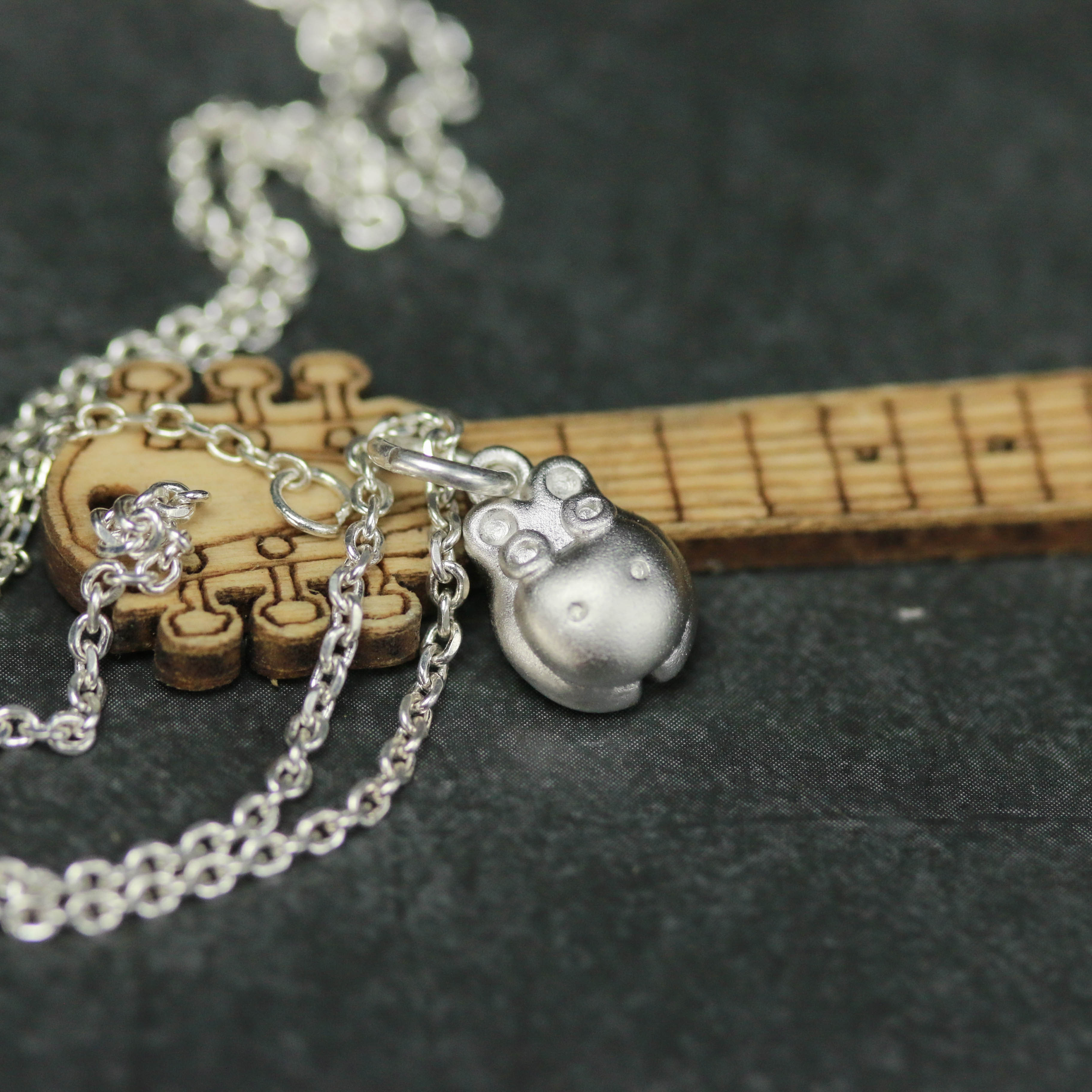 リトルカバ925シルバーペンダントヒッポペンダントネックレス、カバネックレス、カバギフト