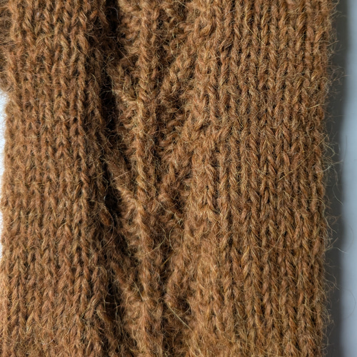 アルパカ100%手編みしなやかハンドウォーマー アームウォーマー 男女