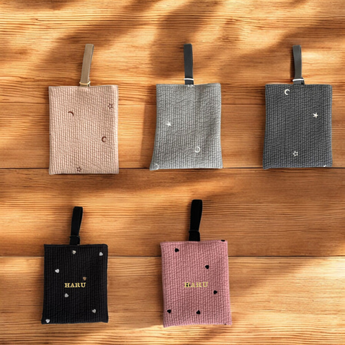 専用ページ【名入れ刺繍可】刺繍ヌビのシューズケース　レッスンバッグ 名入れ 入園祝い】ヌビ シューズケース 単品