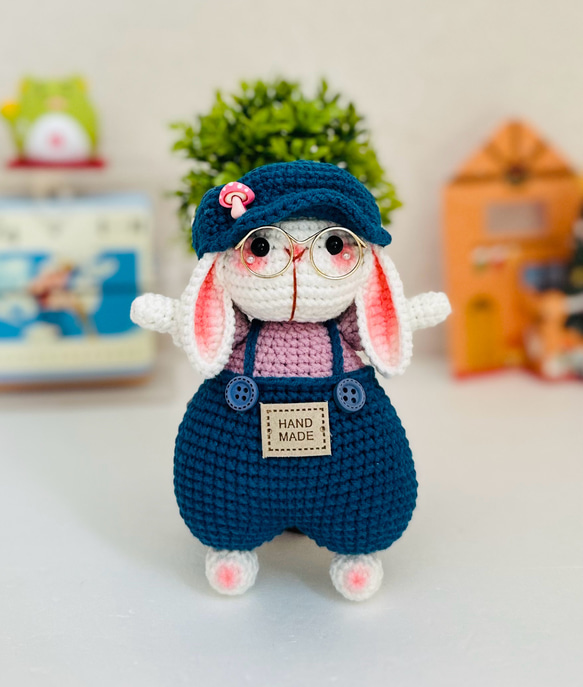 人気の贈り物が大集合 編みぐるみ うさぎちゃん 編み物 ギフト ハンドメイド 置物