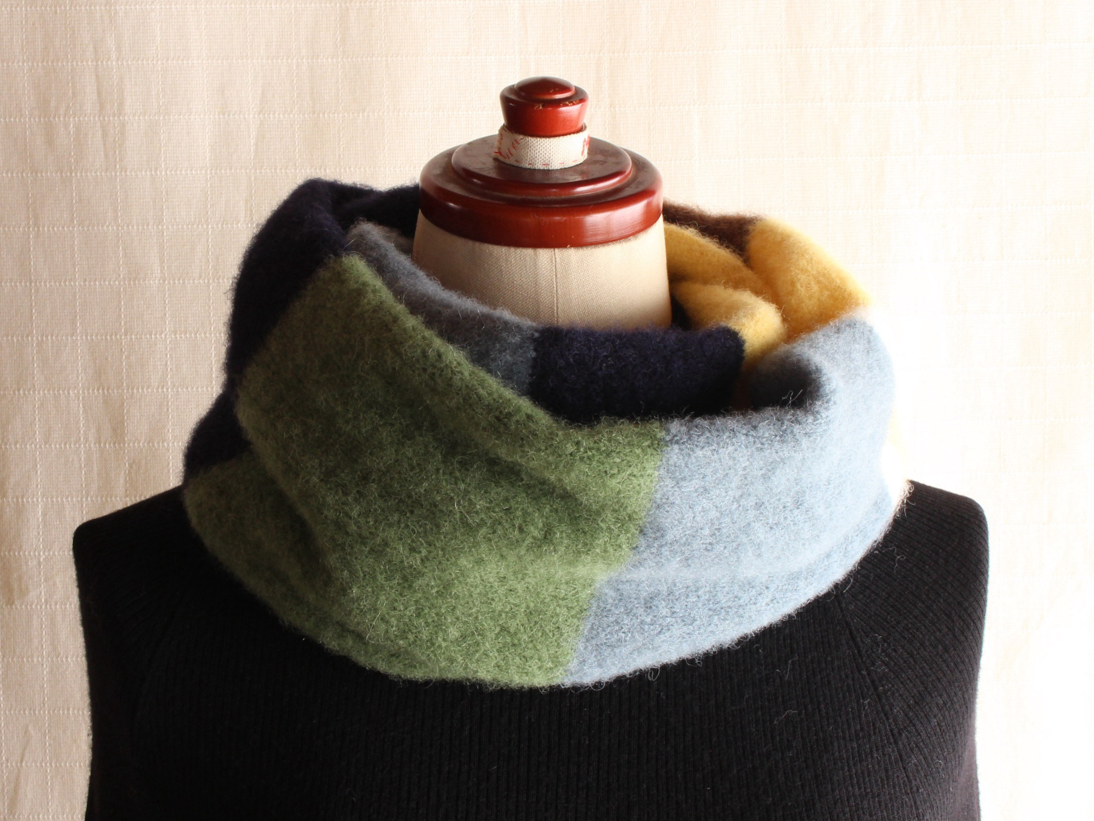 ふわふわ♪ベビーアルパカのニットスヌード