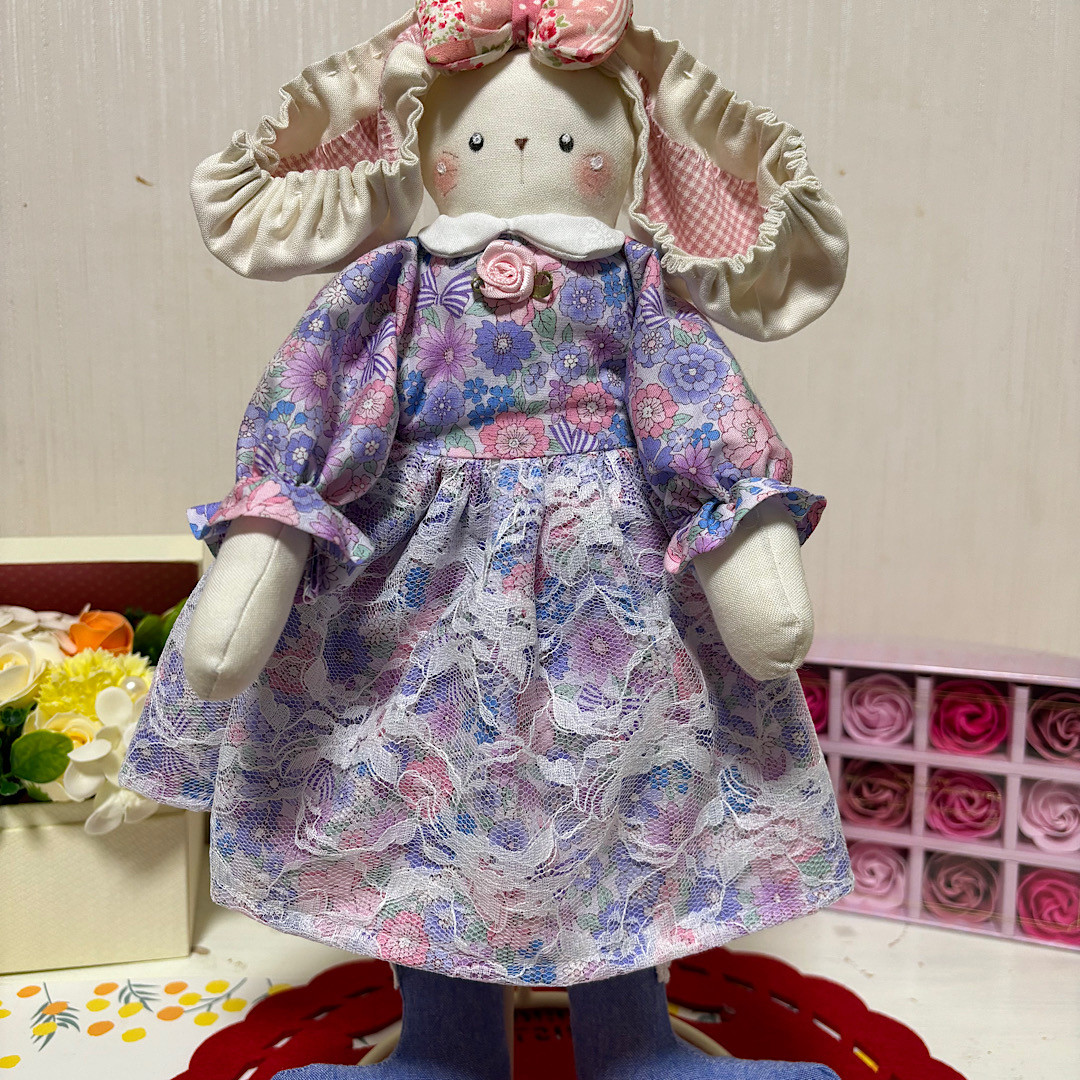 たれみみうさぎ おすわりぬい服 10cm用 - paninano - BOOTH