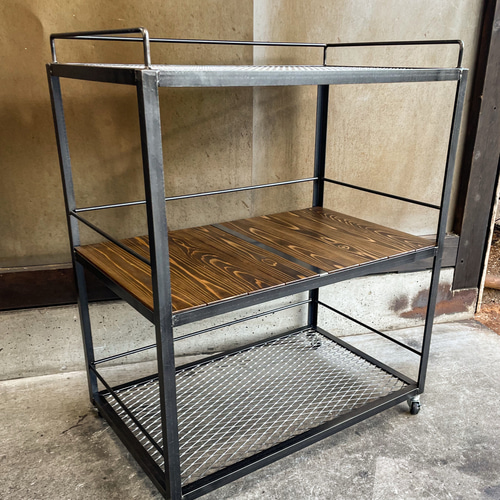アイアンワゴン［XL］ キッチンワゴン 植物棚 キッチンカート