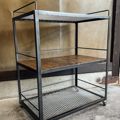 アイアンワゴン［XL］ キッチンワゴン 植物棚 キッチンカート
