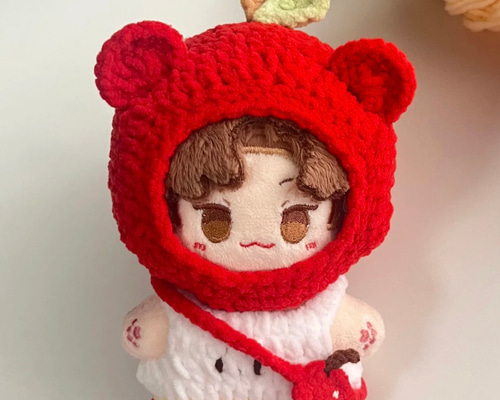 30cm 着せ替えぬいぐるみ 無属性 ぬい服 林檎 くま 08e80cb04254bacb38e727cd1aed5f