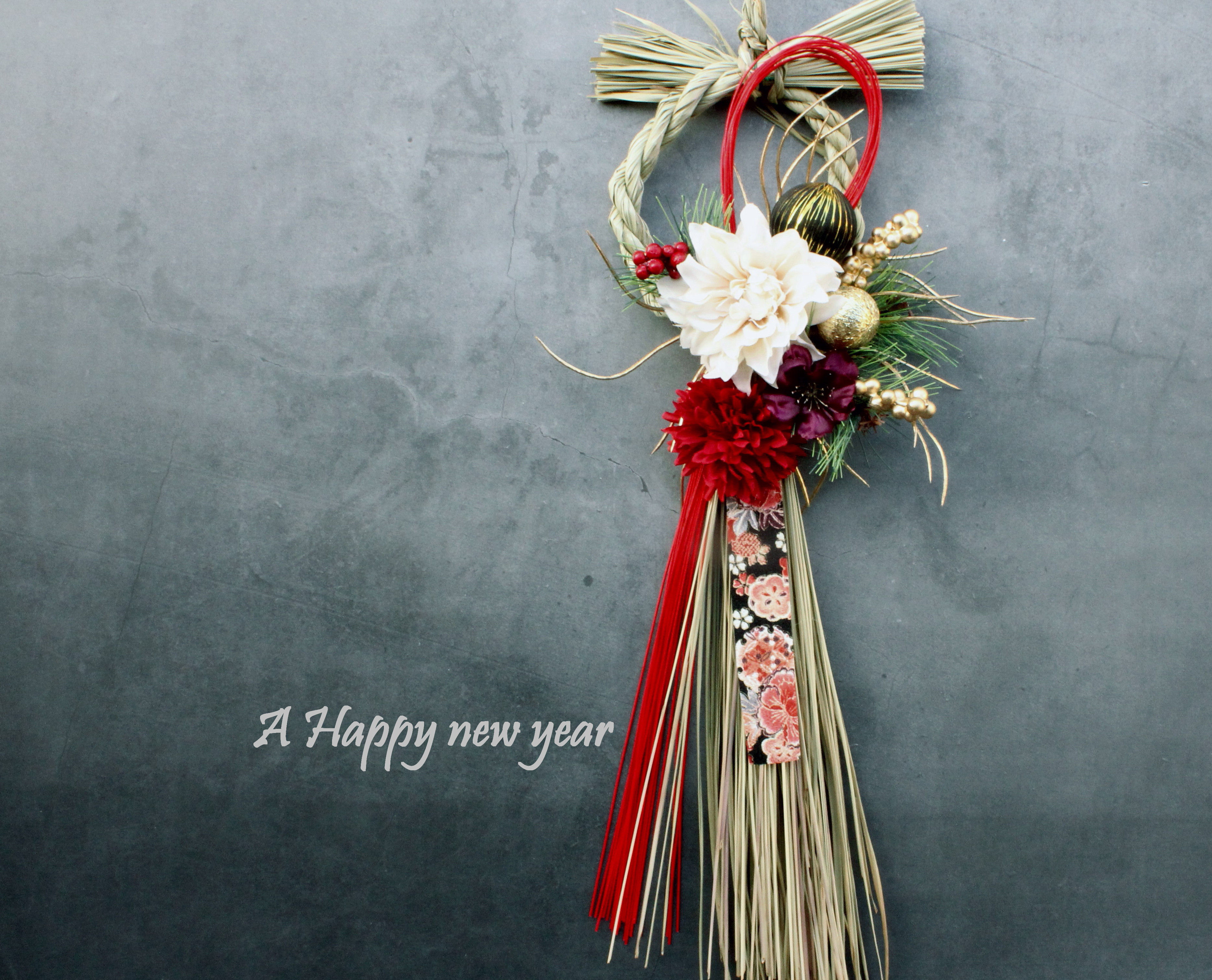 しめ縄リースNo.3 新作割引】40cm本しめ縄スタイリッシュⅢお正月しめ縄飾りリース