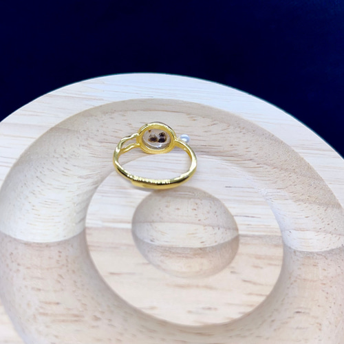 天然無処理 キラキラゲーサイトインクォーツ リング 指輪・リング  