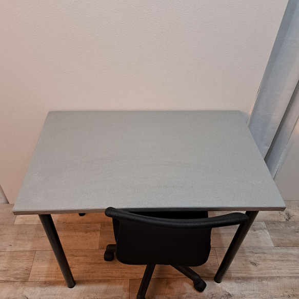 モルタル調デスク/机/テーブル 幅91×奥行55×高さ72.5cm 机・デスク F