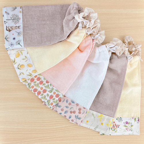 北欧パステル おりこうエプロン お食事エプロン タオルエプロン おり