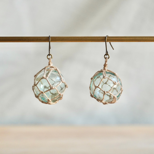 浮き玉の耳飾り① ピアス（フック・チェーン） 木南 通販 18543922