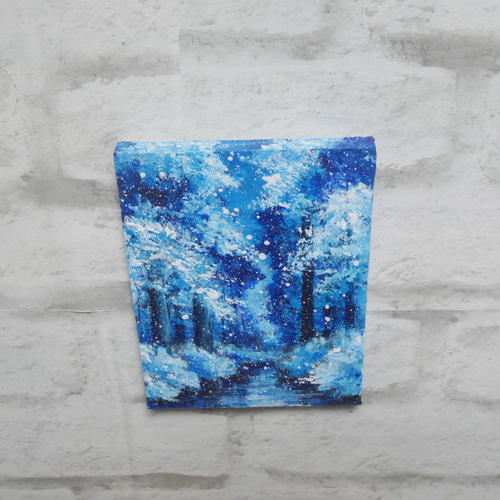 油絵 油彩 油彩画 絵画【秋の森の道】 | Pay ID