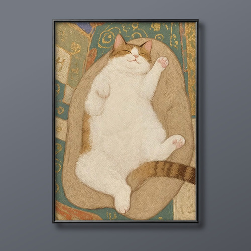 なつ様専用】猫 油絵69