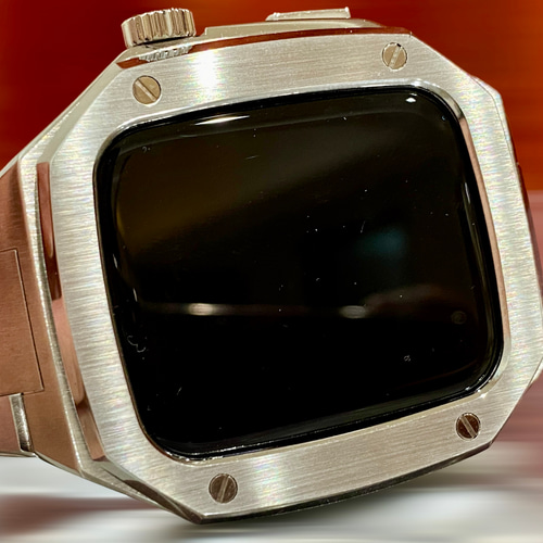 最新ワンタッチ式 アップルウォッチ カスタム メタル ステンレス