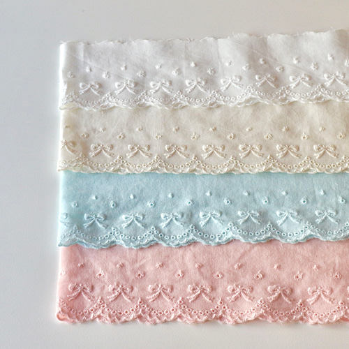 再入荷しました!!【レース】4色 コットン 刺繍綿レース (幅6cm 再入荷しました!!【レース】4色 コットン 刺繍綿レース (幅6cm