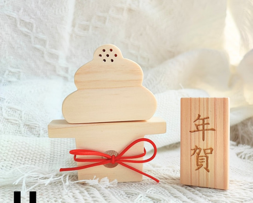 木製鏡餅・コンパクトお正月飾り【小】シンプル鏡餅 鏡餅 KOUGI 通販