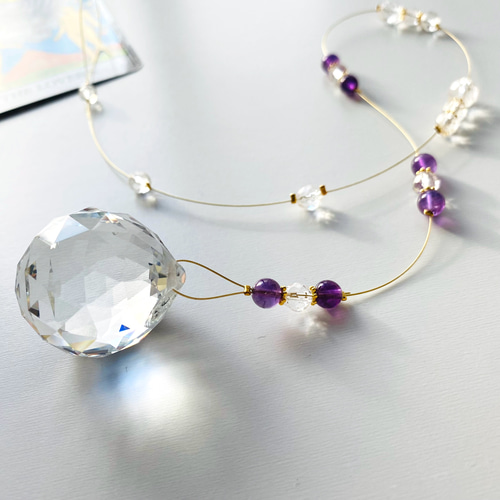 ピンクエピドートのサンキャッチャー 20mm