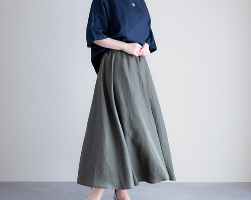 ✨極美品✨ セオリー 24SS リネンスカート フレア ロング 麻100% S ✨極美品✨ セオリー 24SS リネンスカート フレア ロング 麻100