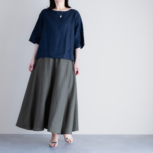 コムデギャルソン　オリーブカーキデニムフレアスカート コムデギャルソン オリーブカーキデニムフレアスカート