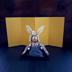 古布でつくったうさぎ雛(雛祭り お雛様 雛人形 ひな人形) その他人形