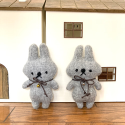 ゆるうさ（グレー）＊ぬいぐるみ 1枚目の画像