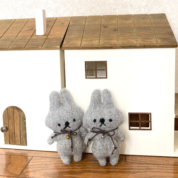 ゆるうさ（グレー）＊ぬいぐるみ 19枚目の画像