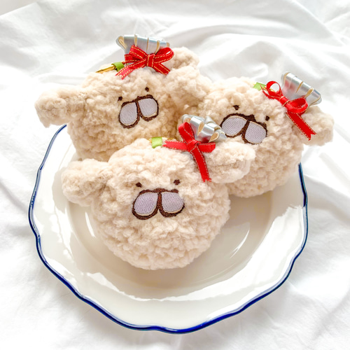 Xmasチキンpuduuのぬいぐるみキーホルダー ぬいぐるみ amcouleur
