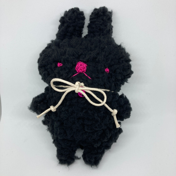 ゆるうさ（ブラック）ぬいぐるみ 9枚目の画像