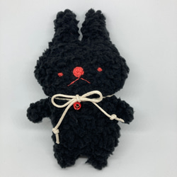 ゆるうさ（ブラック）ぬいぐるみ 3枚目の画像