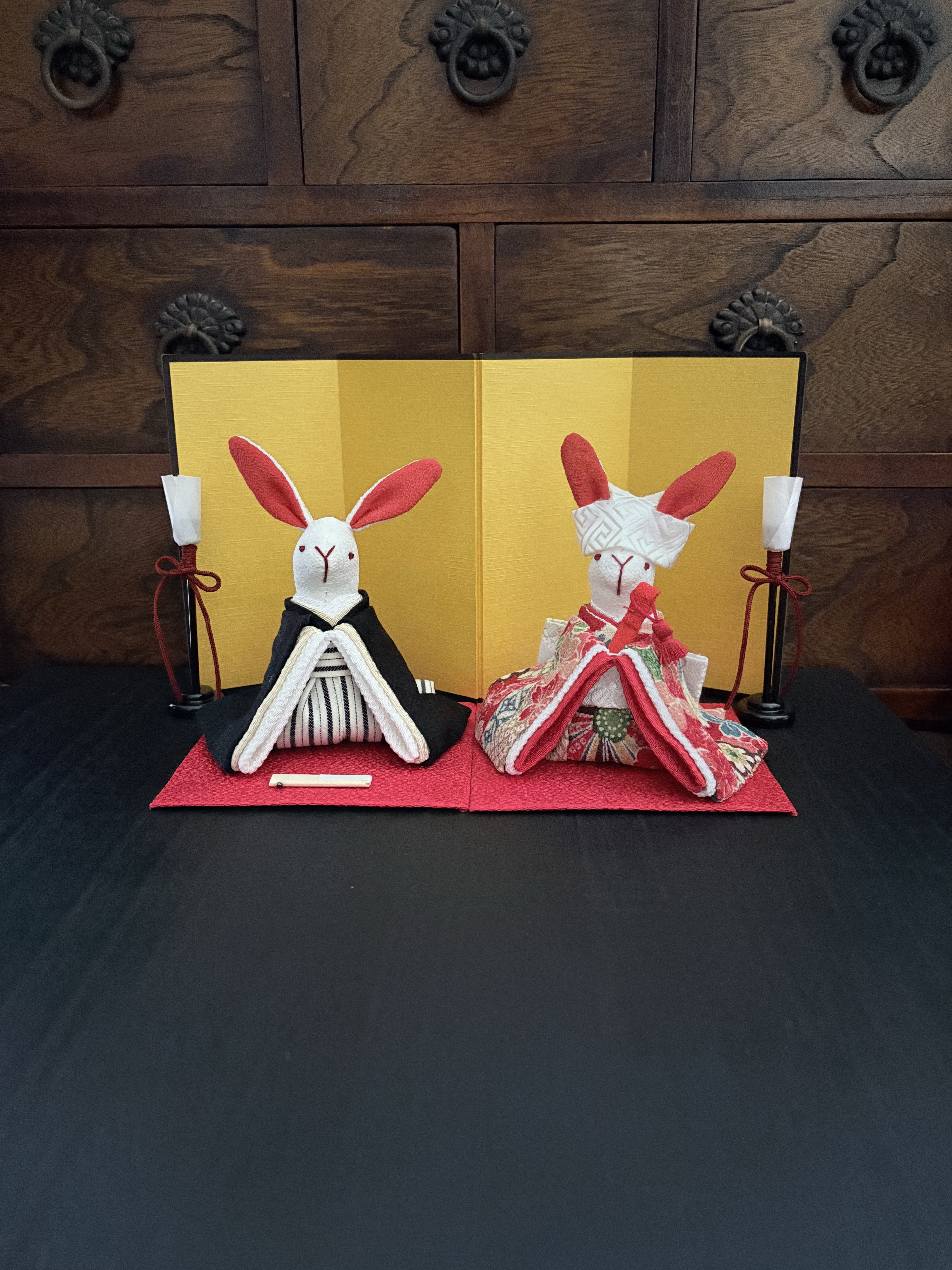 うさぎのウェルカムドール　(ウェディングドール　結婚式　和装婚　雛人形)