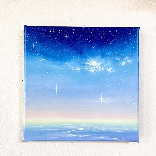Earth【原画】虹色の水平線〜奇跡の瞬間(チョークアート.オイル Earth【原画】虹色の水平線〜奇跡の瞬間(チョークアート.オイル
