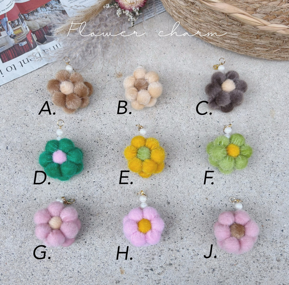 《シューズクリップ》名入れ　マルチクリップ　名入れギフト　名入れ　名入れキーホルダー　出産祝い　お花　マザーズバッグ 4枚目の画像