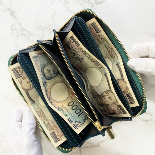 日本製 スモールクロコダイル ポロサス ボンベ仕立 VIP上質 長財布