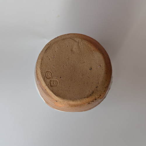 酒津焼　粉引の茶盌　桐箱付き【手仕事　民藝　和　陶器】 粉引掛け花入 【手仕事 民藝 和 陶器】 一輪挿し・花瓶・花器