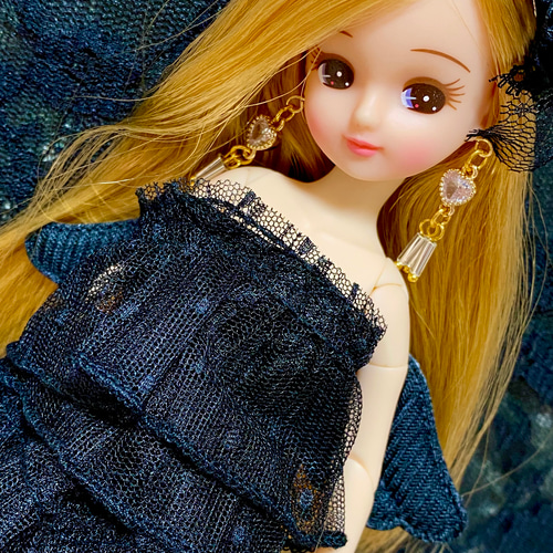 リカちゃんハートコネクターピアス その他人形 kiki202402【土日