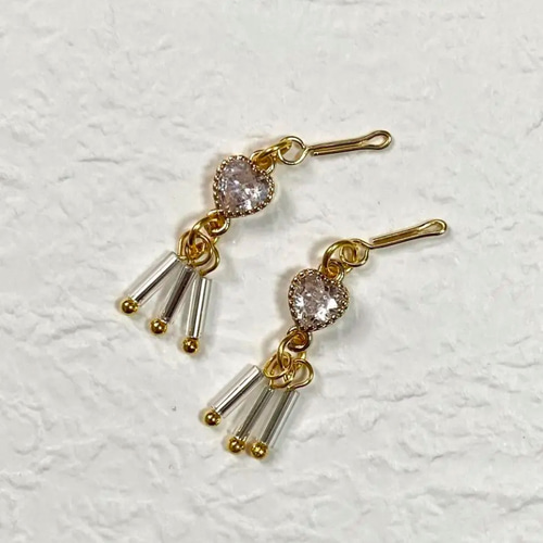 リカちゃんハートコネクターピアス その他人形 kiki202402【土日雨天