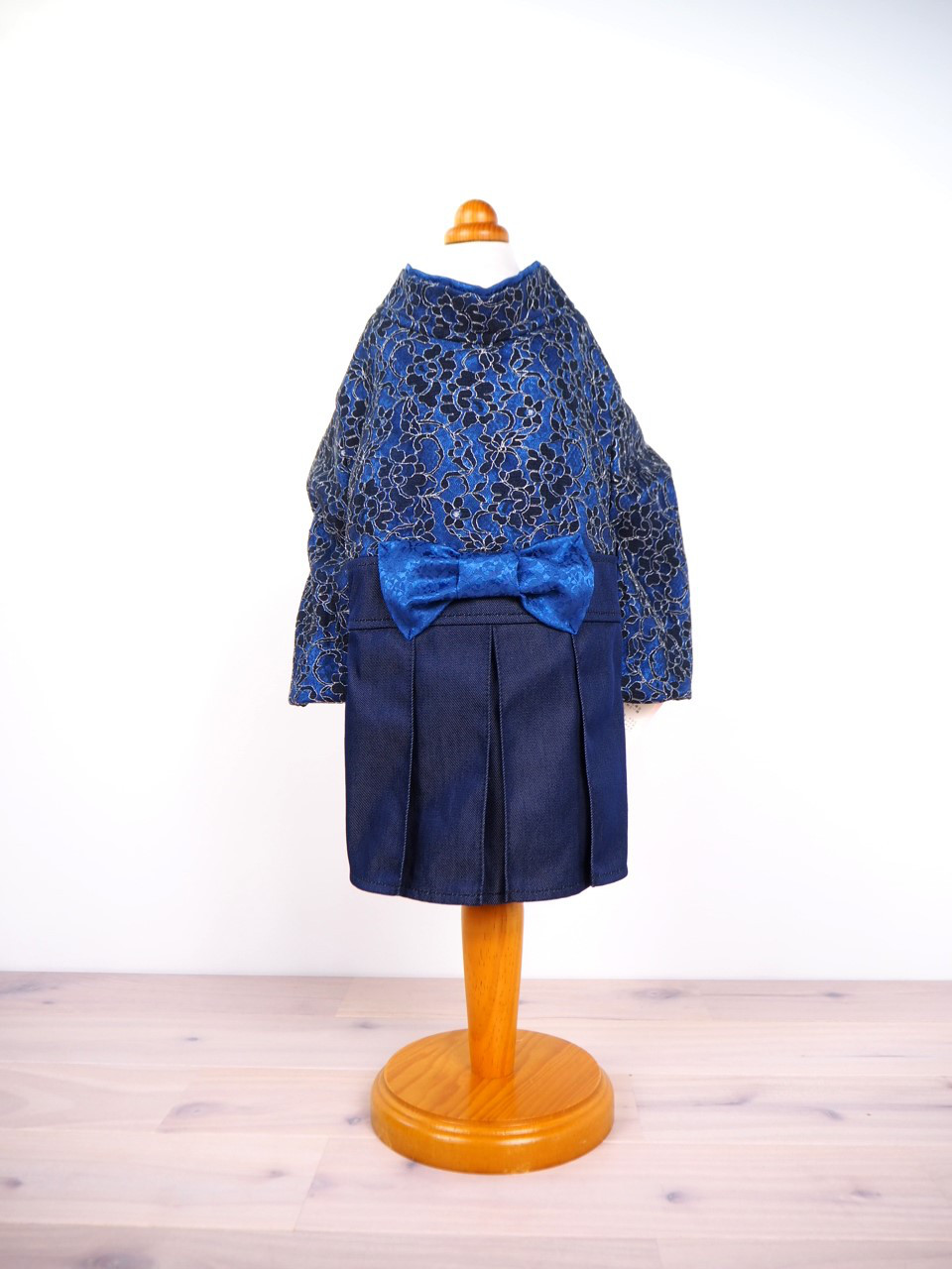 犬服　マナースカート  犬袴　ブルー　ペット服　わんこ服　ペットウェア　犬スカート  猫  ランマルシェ