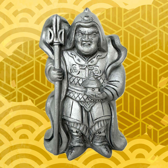 三州鬼瓦工芸品 七福神「毘沙門様」 その他置物 鬼師kumi 通販