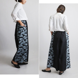 ⁑ラスト１ 　最終ＳＡＬＥ　９８ｃｍ　股下タック　袴パンツ　ワイド和オリエンタル　高身長さんにもY98K 10枚目の画像