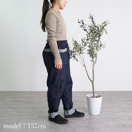 デニムキャンプワークパンツ/岡山県産 ロングパンツ UZUiRO／ウズイロ