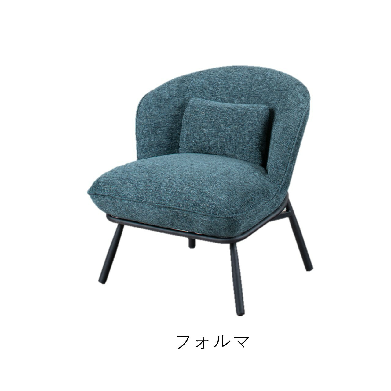 1/8サイズ ドール用ウィングチェア1人用 オールドブルー 椅子