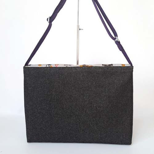 ☆即発送☆働く車柄のショルダータイプ絵本袋・図書袋/通園かばん