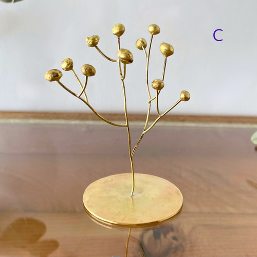 古金色の実のなる木」オブジェ 真鍮 立体・オブジェ 藤田商店 通販