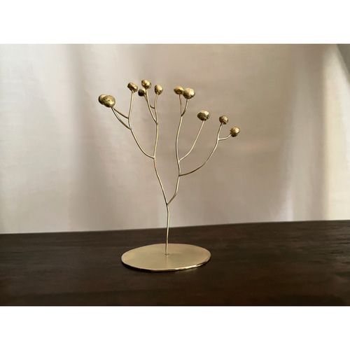 古金色の実のなる木」オブジェ 真鍮 立体・オブジェ 藤田商店