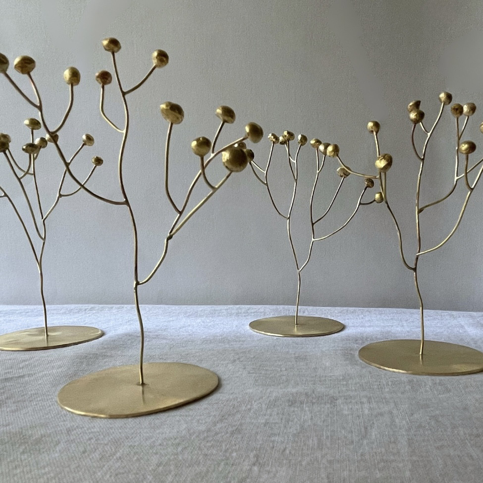 古金色の実のなる木」オブジェ 真鍮 立体・オブジェ 藤田商店 通販